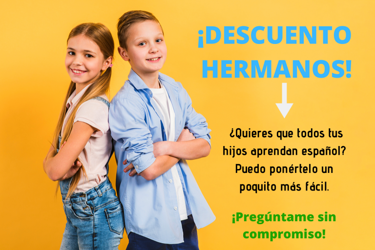 Consigue un descuento para hermanos en tu programa de español